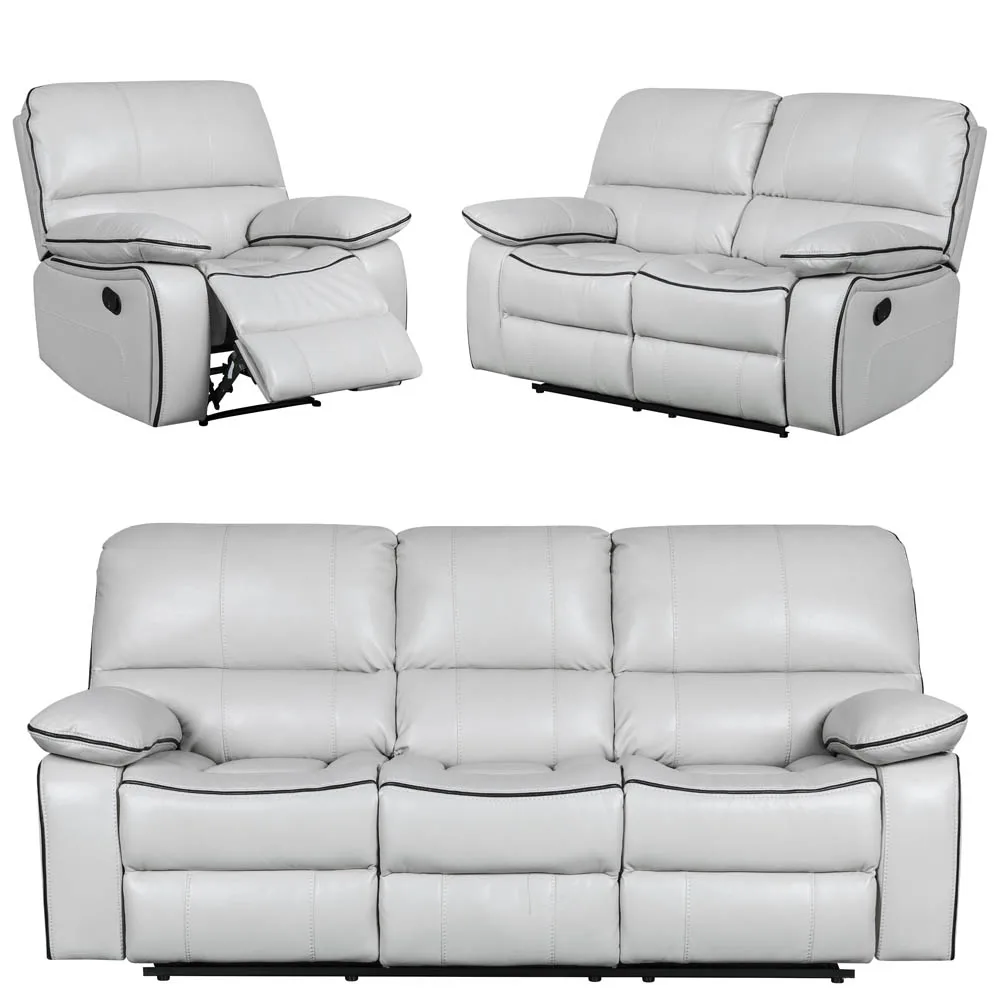 Home White Luxury Recliner Functional Customized Manual Or Electric