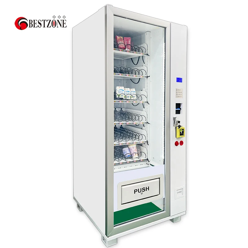 Distributeur automatique de reconnaissement d'objets avec mthode de  paiement sans argent liquide pour la vente de collations et de boissons