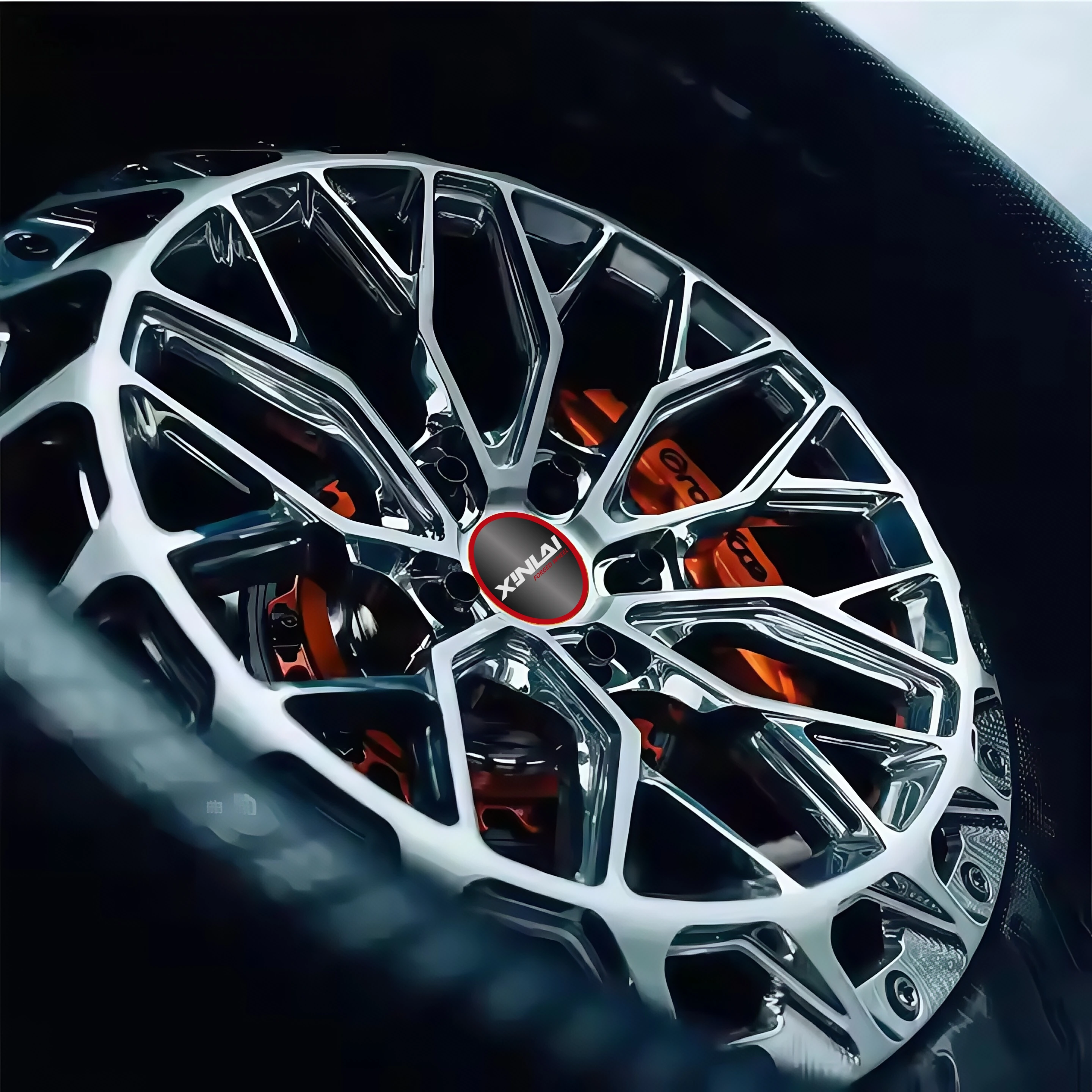 XINLAI Luxury Deep Dish Custom 5x114.3 5x130 5x120 5x11218 19 20 22 24 26 Inch Forged Alloy Car Carbon Fiber Rim Wheel Rims - Image 3