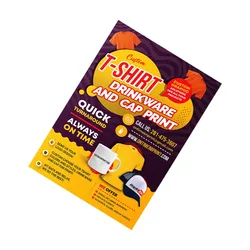 Custom coloring advertising flyer leaflet printing