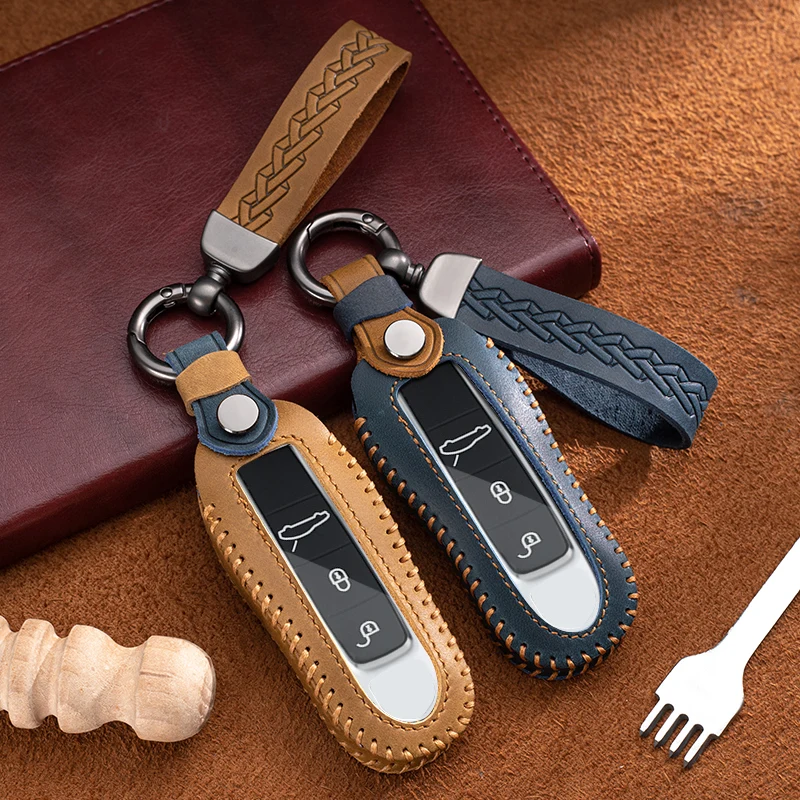 Personalized Leather Key Holder Engraved Leather Key Case 