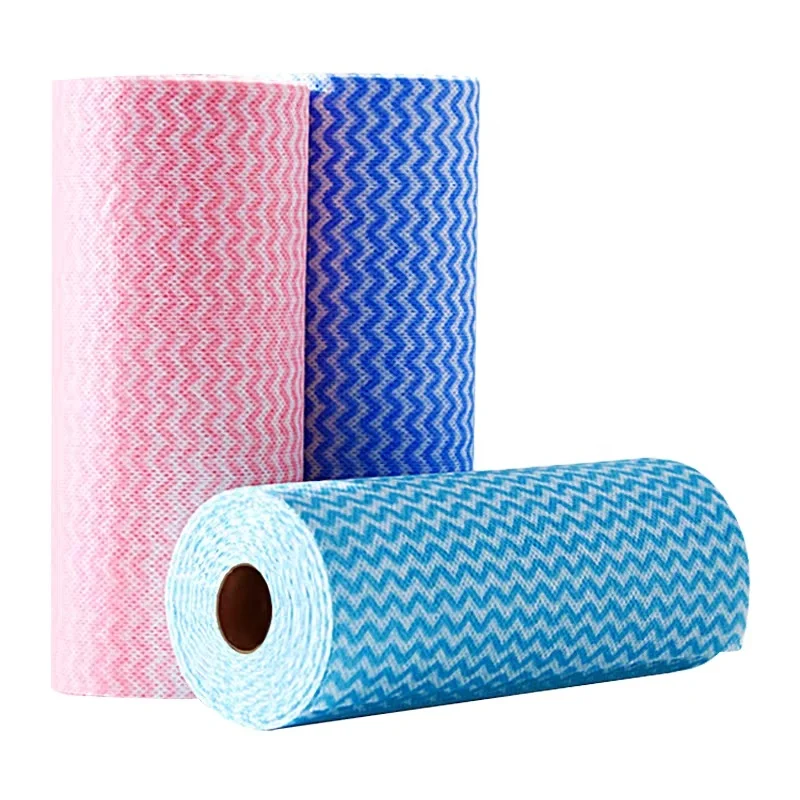 BLF Reusable Custom Logo Disposable Nonwoven Washable Cloths Kitchen Cleaning Cloth