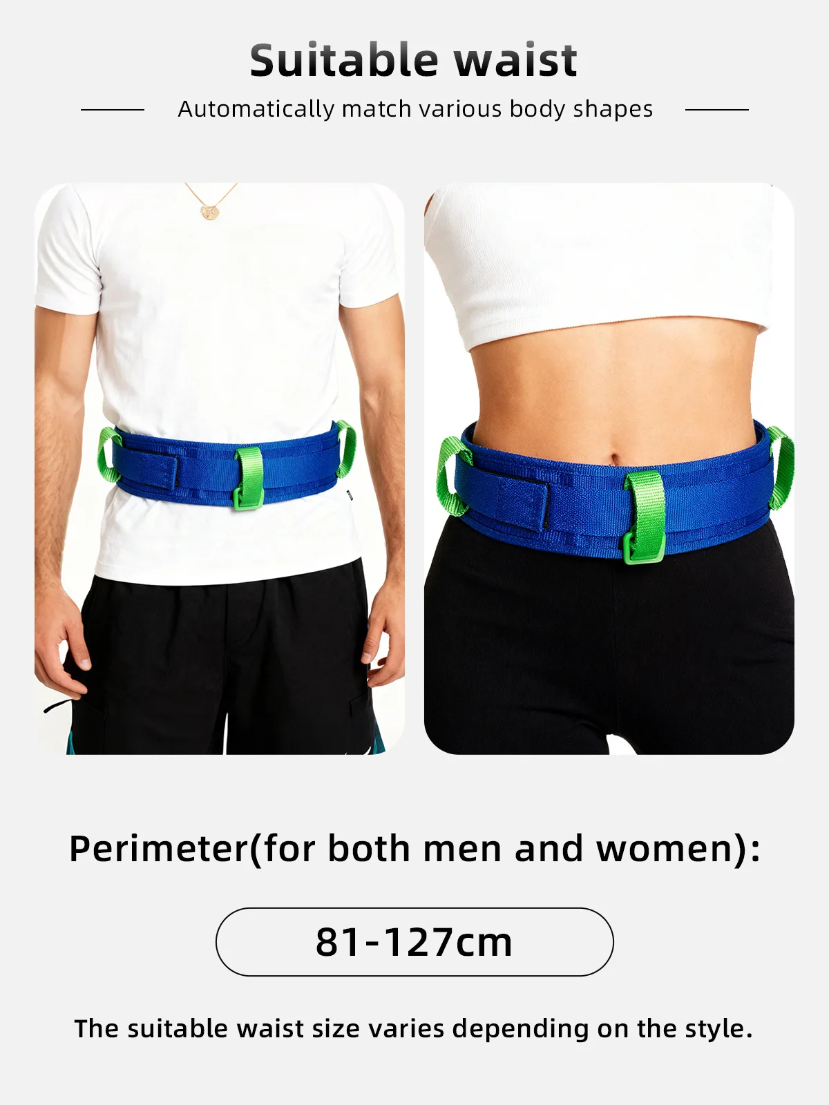 Hospital Transfer Gait Belt with Quick Release Buckle for Safe Patient - product detail 2