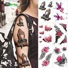 Hot Wholesale 3D Henna Tattoo Stencils Sticker Temporary Waterproof Saintking Decal Tattoos