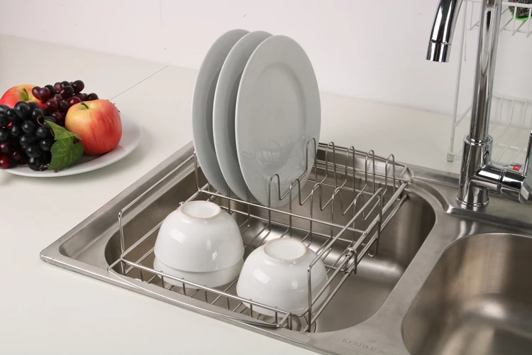 Dish Drying Rack In-cabinet Over Sink. Minimalist Dish Rack 