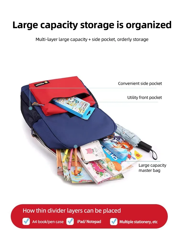 Customized backpack with logo training course gift backpack for primary and secondary school students double-shoulder bag