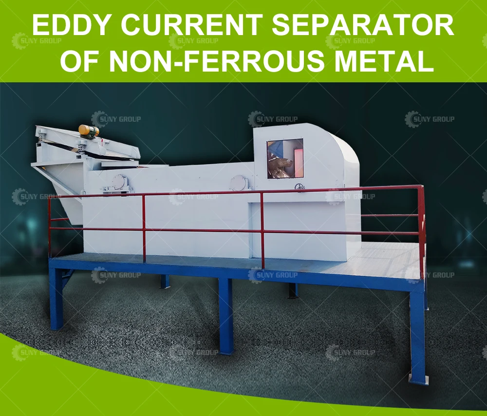 Eddy Current Separator To Recycle Metal And Non Ferrous Metal Eddy