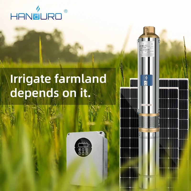 2HP China Bigger Flow 1500w Solar Water Powered Water Pump for Irrigation Yemen Market
