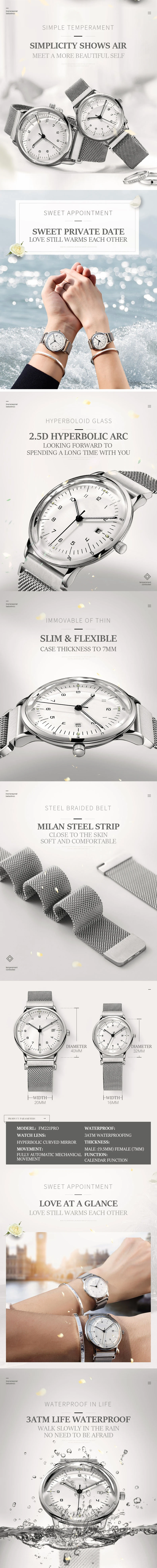 Casual Watches Men Luxury Brand Automatic Stainless Steel Metal Belt Women Men Watches