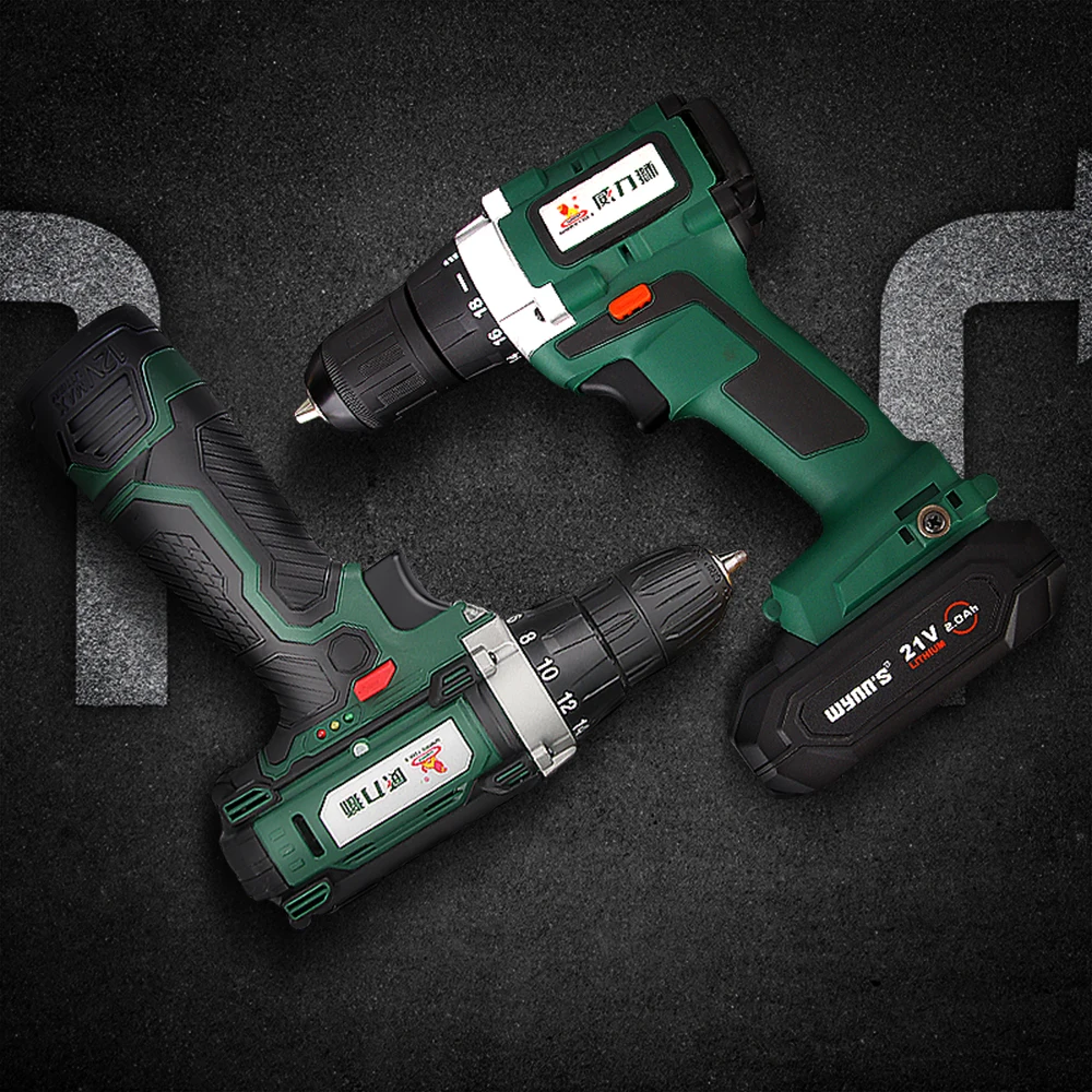 Wynns 21V Rechargeable Screwdriver Lithium Ion Cordless Drill Electric Drill Power Tools