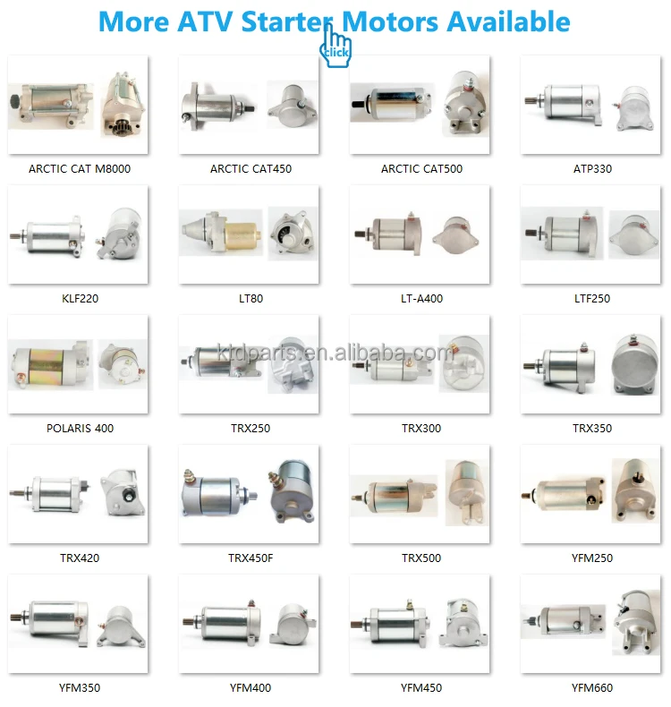 KTD 9T CG125 Engine Control Motor China ATV ATV Quad Bike Kinroad Bashan 150 200 250 Starter Motor