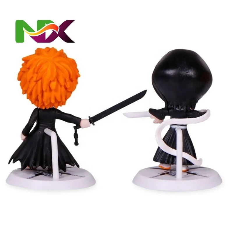 8CM PVC Model Set 6pcs/Kurosaki Ichigo Orihime Inoue Action Figures Anime Statue Busts Figurines Collection from Bleach