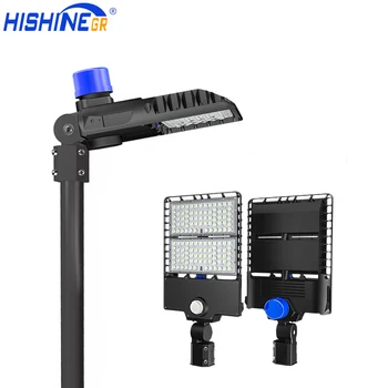 Hishine Group New Design High Lumen 190LM/W Lamp Outdoor Light Inventronics Power Supply Led Shoebox Light Parking Lot Light