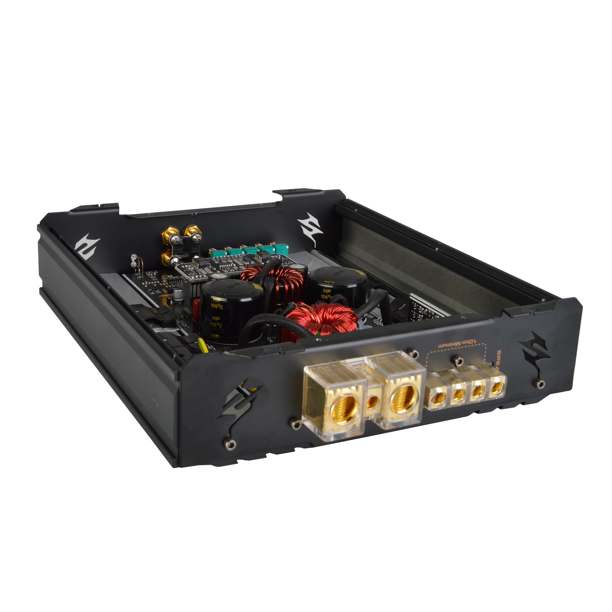 product d600 monoblock car amplifier 600w class d with line controller for car audio featuring crossovers-3