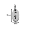 Silver Oval 10*5mm