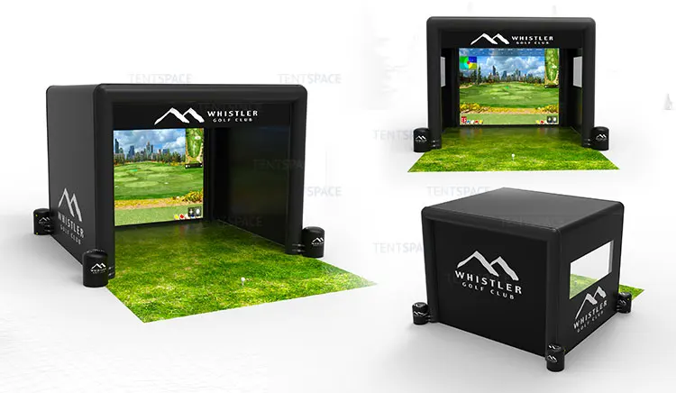 Inflatable Golf Simulator Enclosure - Commercial Grade