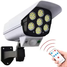 Shingel Pseudo Outdoor Solar Garden Lights with 77 LED Motion Sensor Security Wall Lights Remote Control