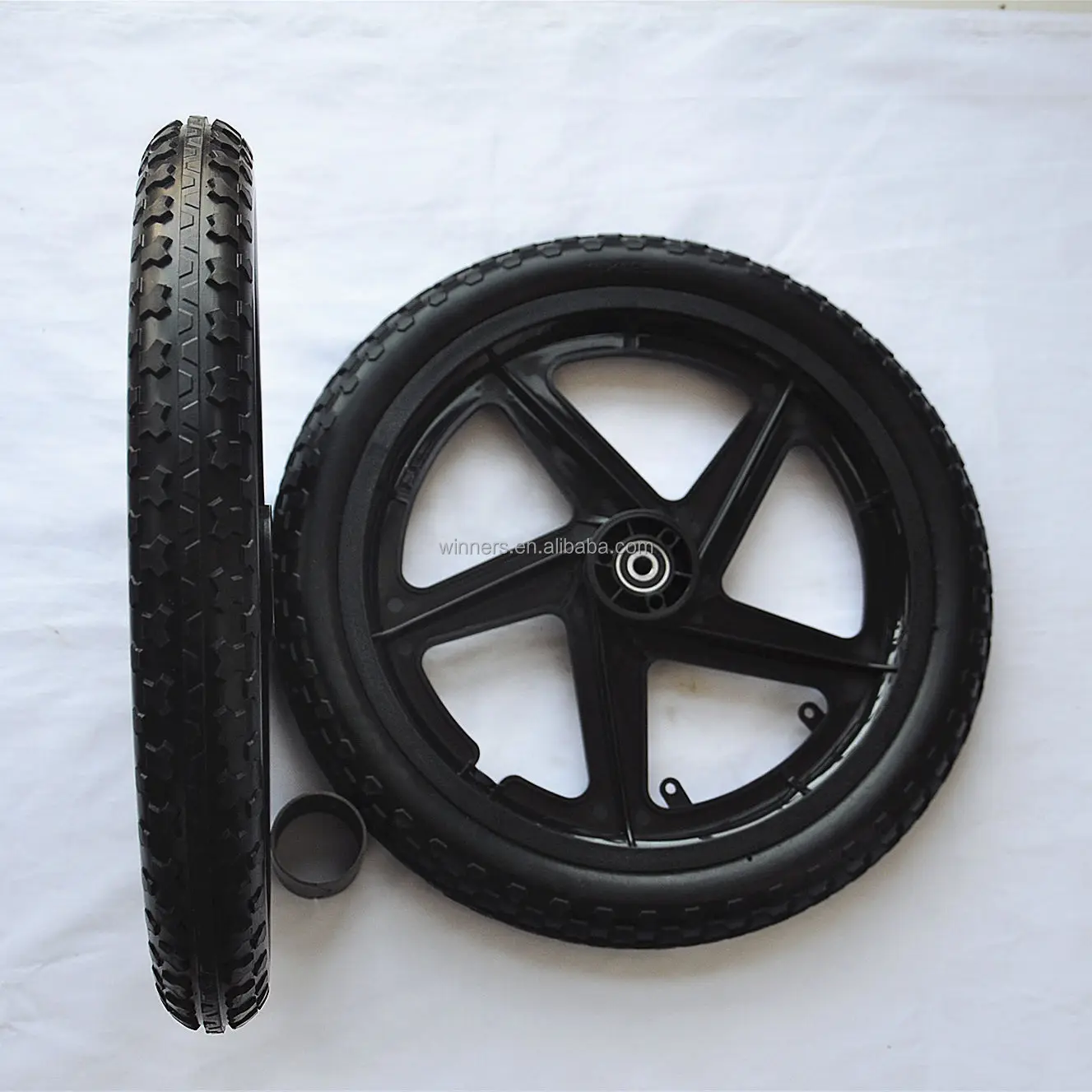 5 Plastic Spoke Rim 16 Inch Lightweight Plastic Wheel For Garden ...