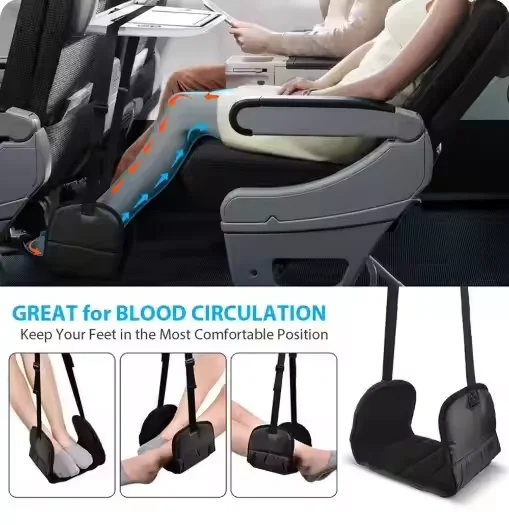 Tragbare Flugzeug Fu sttze Verstellbare Fu hngematte Langer Flug  Essentials Bro Fusttzen Beins ttze Fr Reisen nach Hause Rest Pad