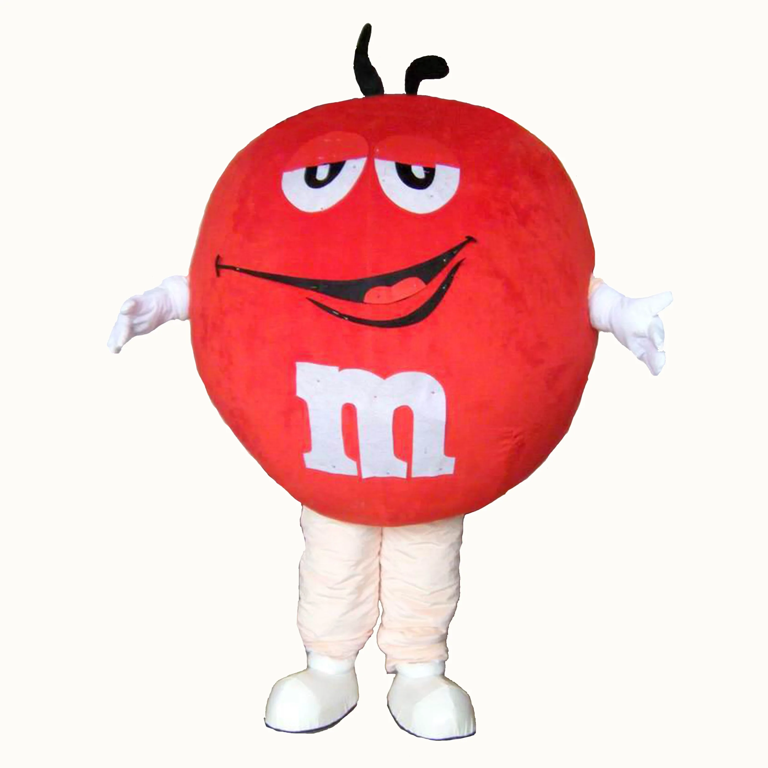 Red M&M's Biggymonkey Mascot Costume. Red M&M's Costume