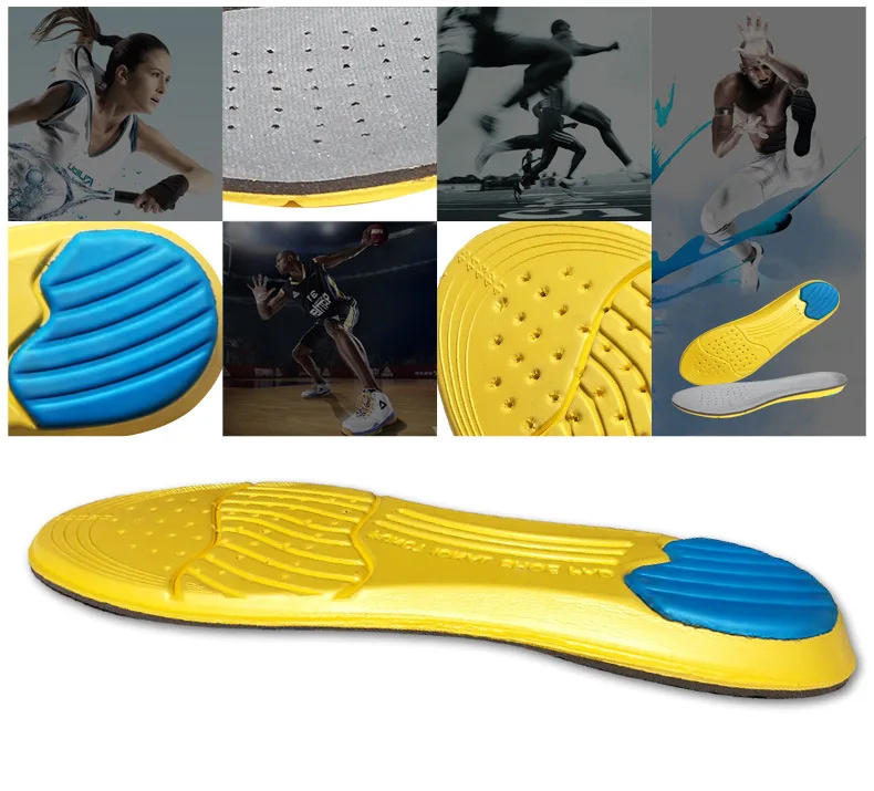 Sports Insoles PU Cushion Breathable Shoe Pads