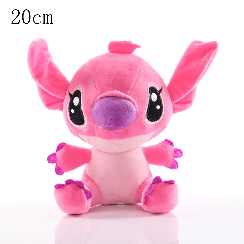 Cartoon Blue Pink Stitch Plush Dolls Anime Toys Lilo and Stitch 20CM plush  toy