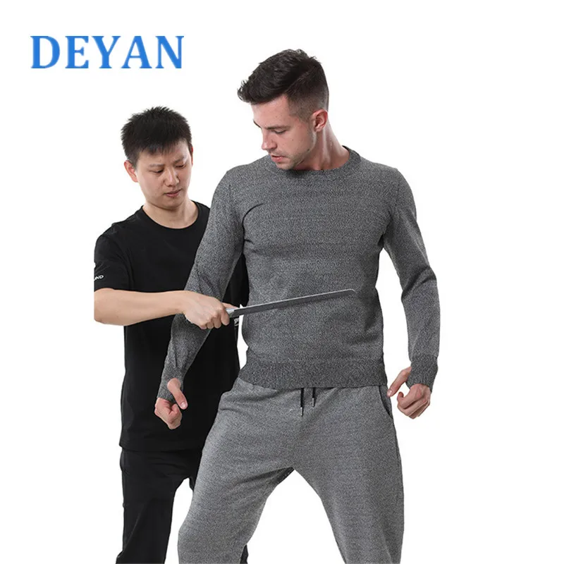 Полицейская персональная тактическая футболка для самозащиты DEYAN мужская куртка защиты от резки и ударов защитное