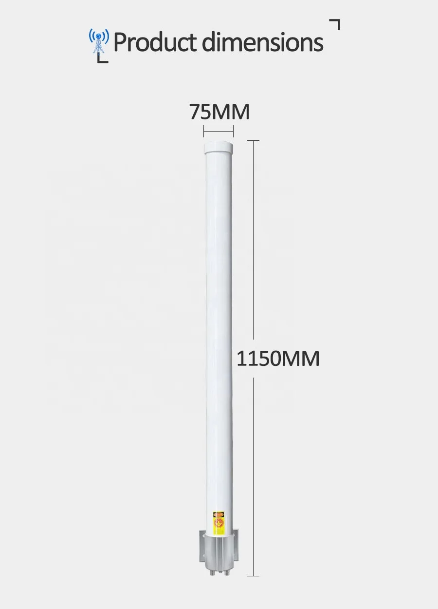 High gain 10dBi wi-fi omni directional long range wifi 2.4g outdoor wireless 2.4ghz external antenna for hotspot 50km 360