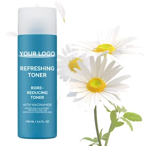 Vegan Organic Luxury Calming Chamomile Niacinamide Vitamin C Toner Skin Brightening Moisturizing Hydration Anti-Redness Pore