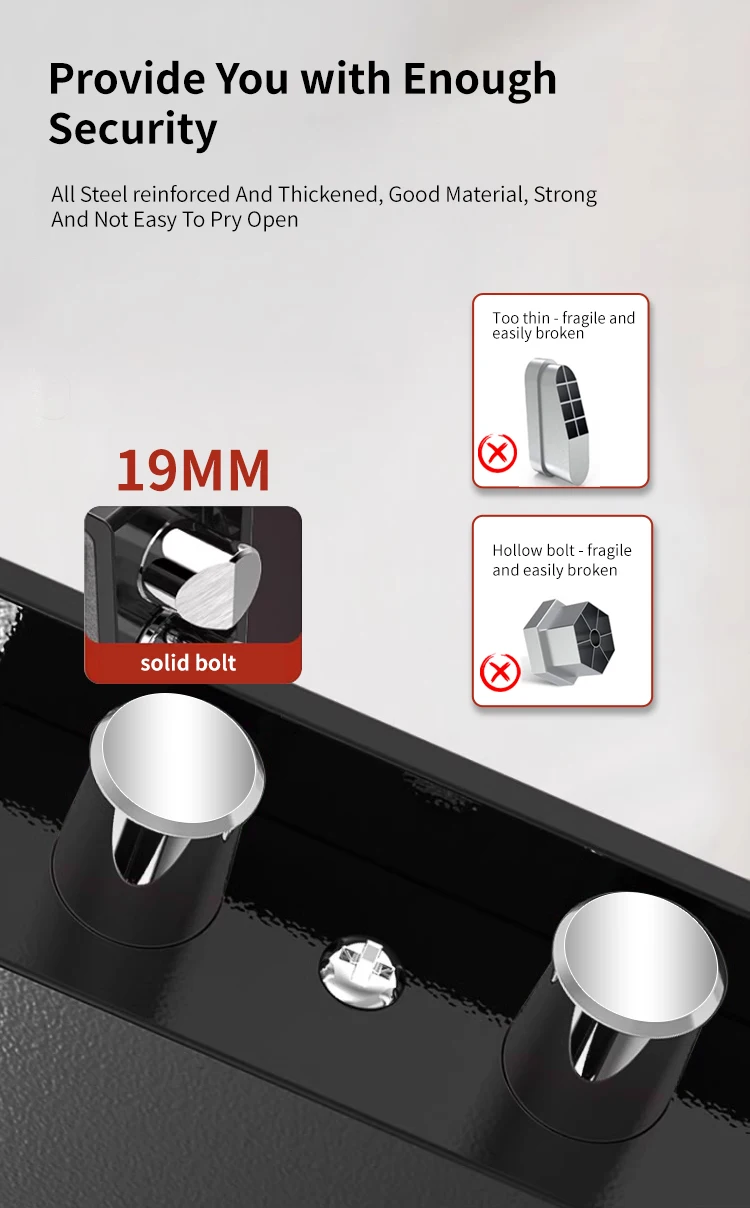 CEQSAFE China Professional Customized Portable Steel Small Deposit Hotel Safe Box for Money details