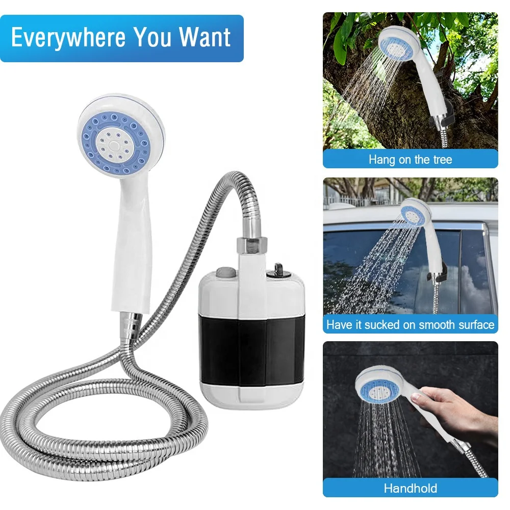 DOUCHE DE CAMPING portable USB avec batterie douche pompe submersible