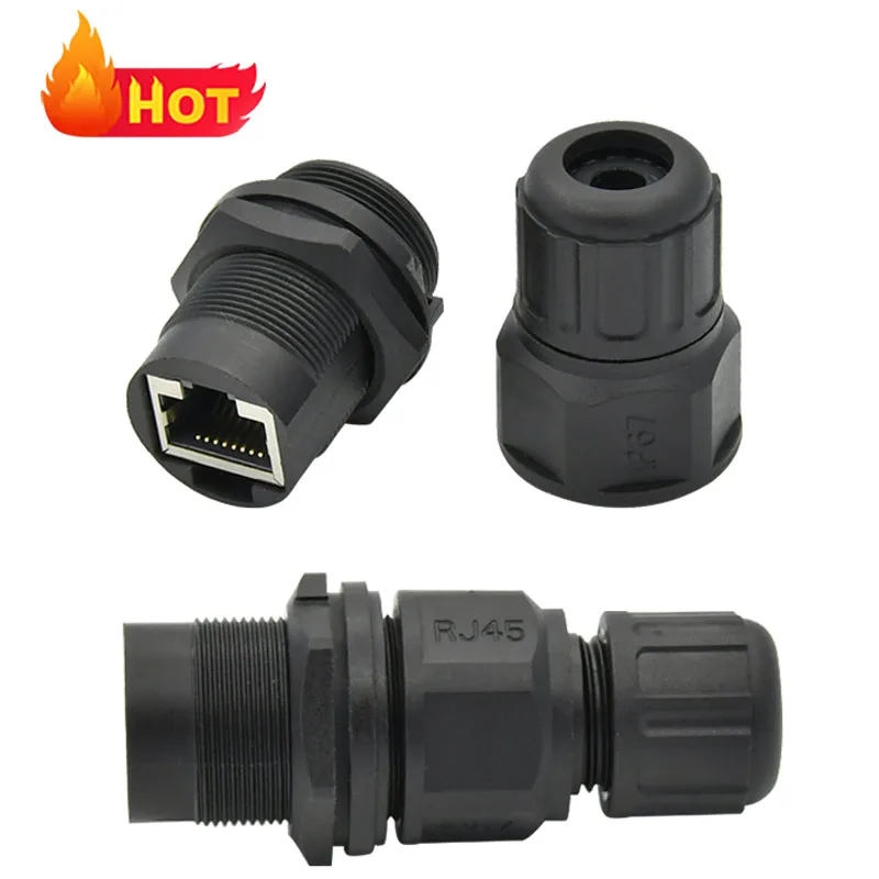 Custom High Quality Rj45 Assembly Connector Audio Ethernet Video Male Female Plug Socket Waterproof Rj45 Quick Connectors