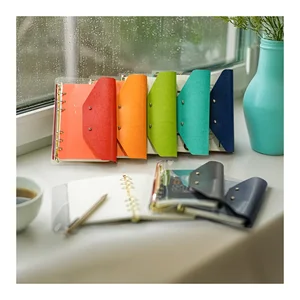 Original Design Binder Notebook Gift Items A5 A6 A7 Printing Journal Wholesale Custom Eco-friendly Clear PVC Cover Organizer