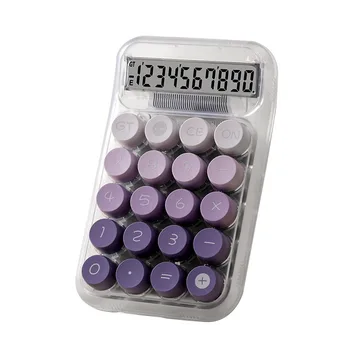 wholesale transparent stationery item count custom business office supplier 10 digit colorful buttons smart mini cute calculator