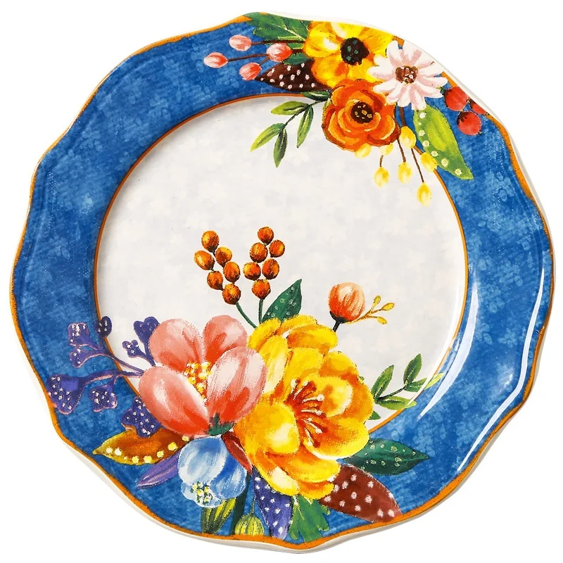 In-glaze Ceramic Tableware Plate Decoration Plate Setting Plate