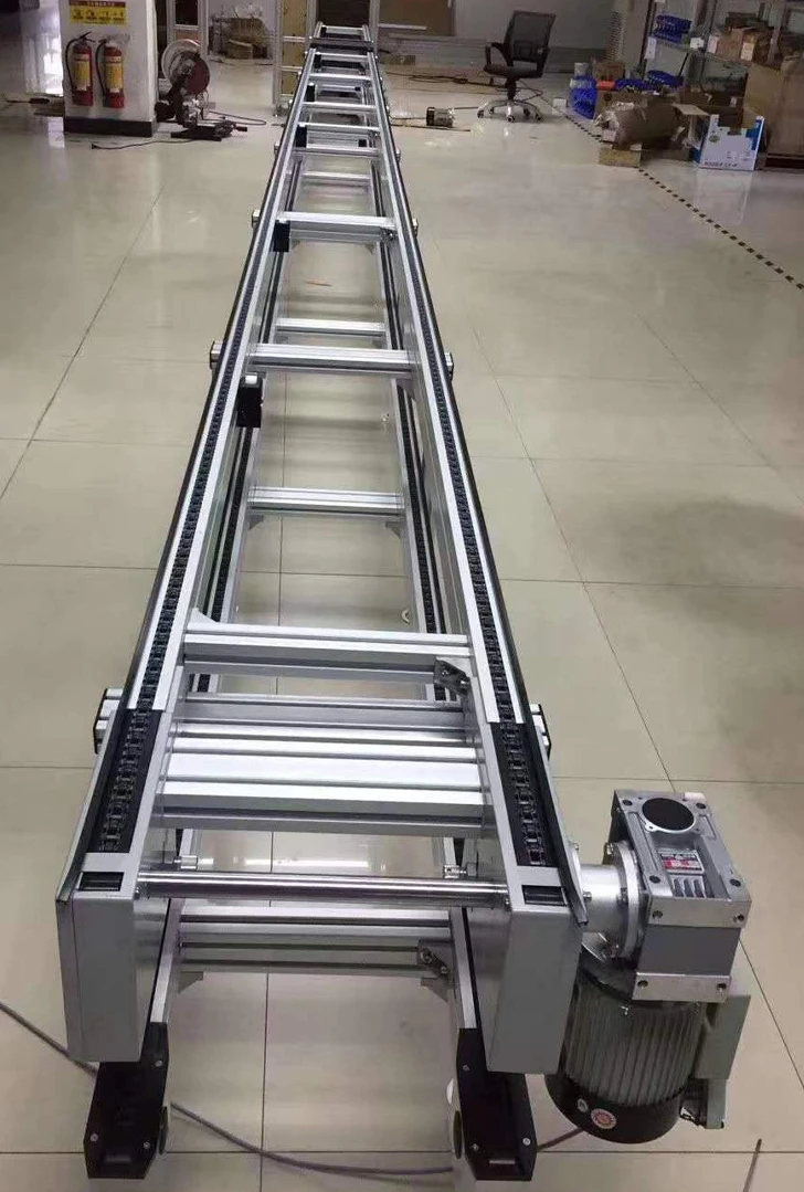 Factory Direct Customized High-Speed Automatic Production Line Dual Speed Chain Conveyor with Adjustable Tray Conveyor