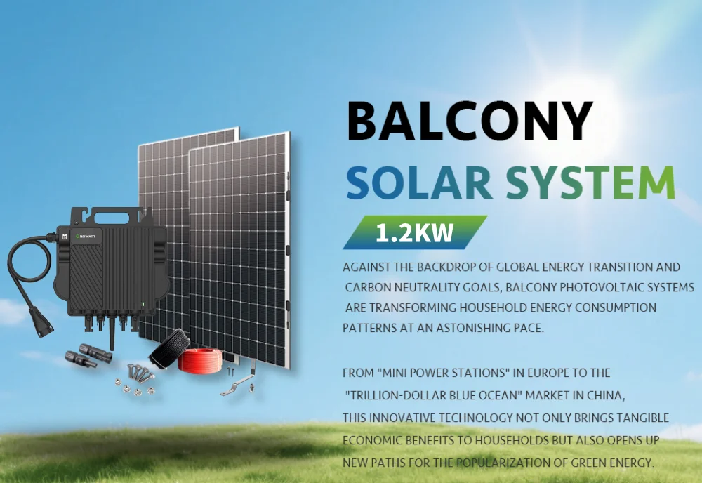 QIANEN 1200W Hot Selling Home Solar System Balcony Photovoltaic Polycrystalline Silicon MPPT Controller Monocrystalline Silicon details