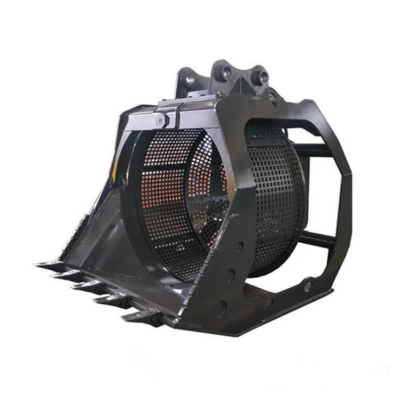GEB Rotary Screening BUCKET Loader Screener Bucket MSB16 Loader Sieve Bucket for 5T 8T Loader