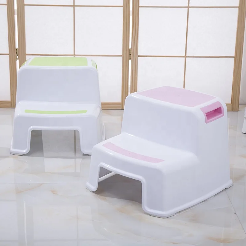 Детский двойной Высокий пластиковый ступенчатый стул для тренировок в горшке