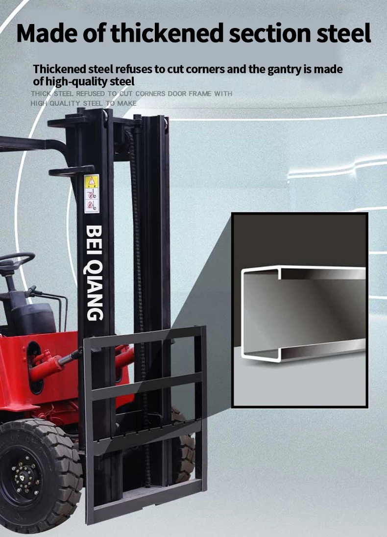 China New arrivals economical electric forklift 2000kg 2ton 3-7m 60 v battery powered lithium battery for home use forklifts details