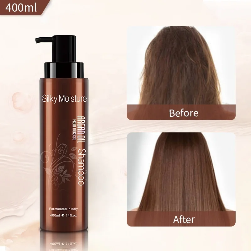 NUSPA 400 мл/1000 мл/20 мл аргановое масло шелковистый кератин коллагеновый увлажняющий шампунь с аллантоином алоэ розмарином против перхоти Гладкий