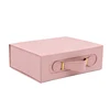 Caja con tapa abatible rosa
