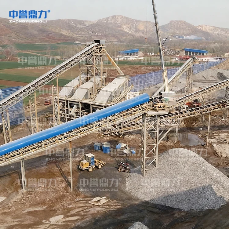 Zhongyu Dingli Customized Pebble Crushing Line 50-800 TPH Automatic for Construction Aggregate 1.5 Year Warranty