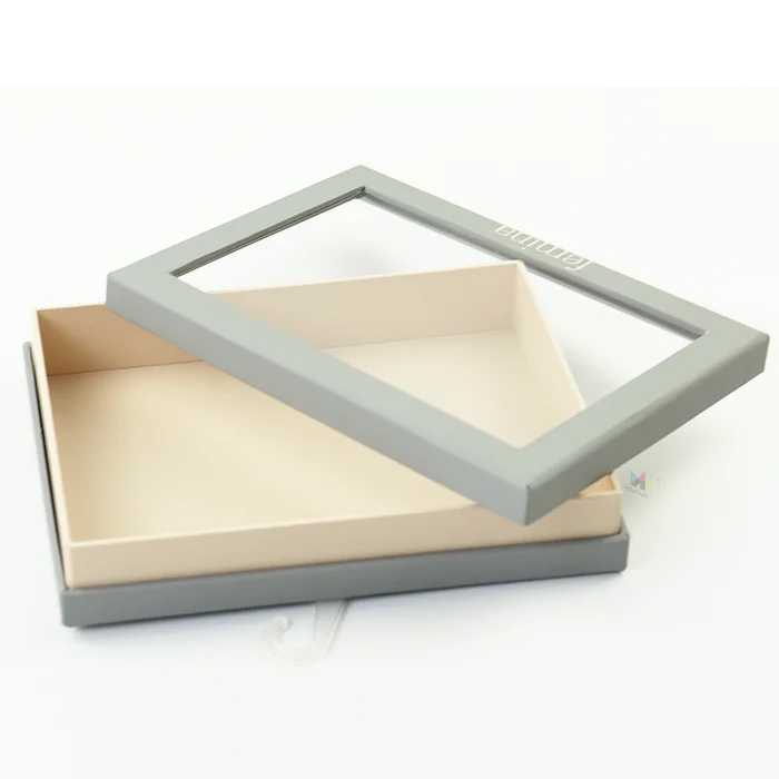 Boxes Packaging Transparent Window Small Gift Drawer Slide Paper Boxes With Clear Pvc Window Biodegradable