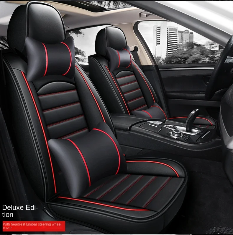 Amazon Summer All-Inclusive Leather Five-Seat Car Seat Cover Universal Four-Season Cushion for Cross-Border Foreign Trade details