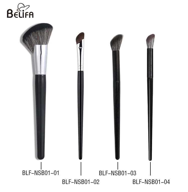Private Label Slanted Foundation Blush Brush Make Up Makeup Concealer Brush Single Synthetic