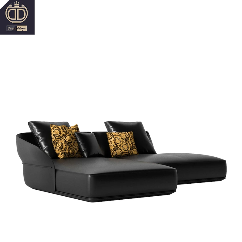 Princess Girl Pink Modern Modular Chaise Lounge Suite Sofa Set Living Room Apartment Furniture High End Luxury Genuine Leather