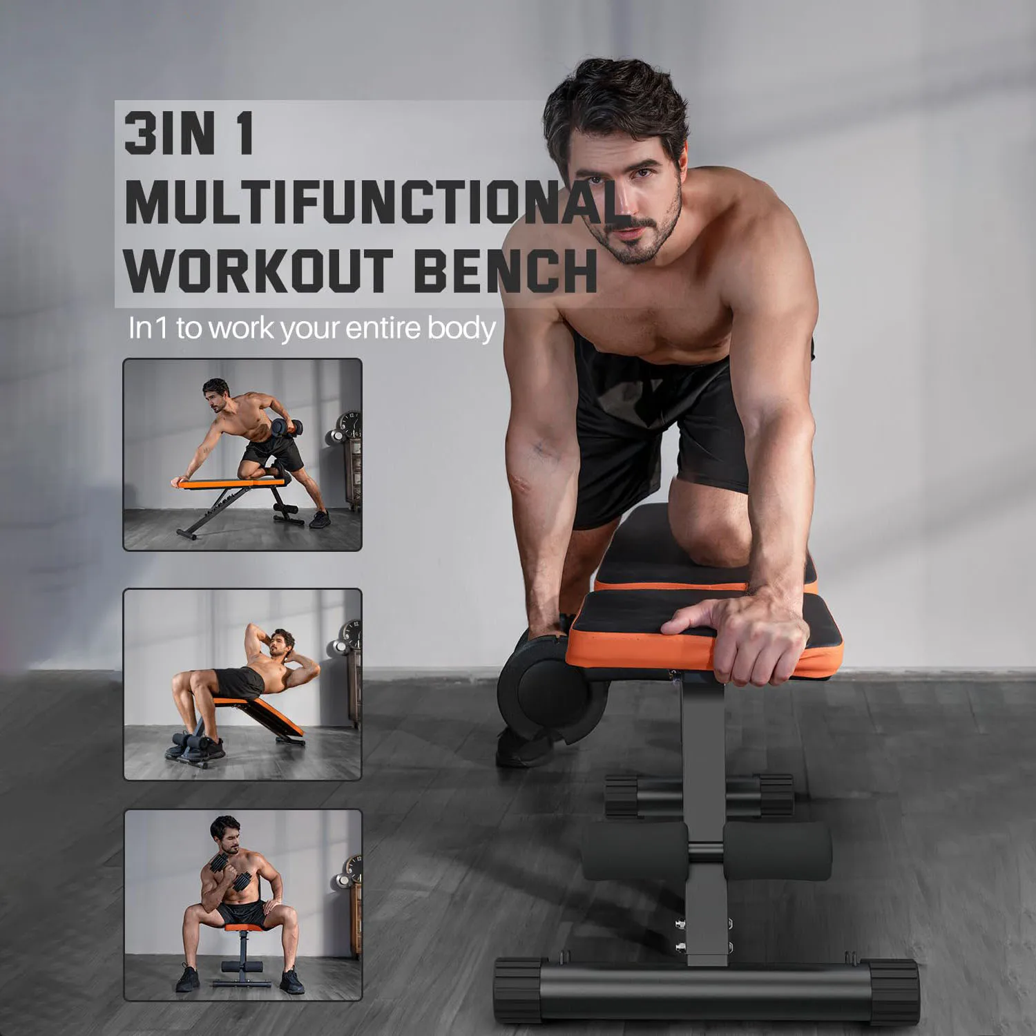 Fresh Arrival Adjustable Foldable Weight Bench Gym Exercise Workout Incline Weight Lifting Bench