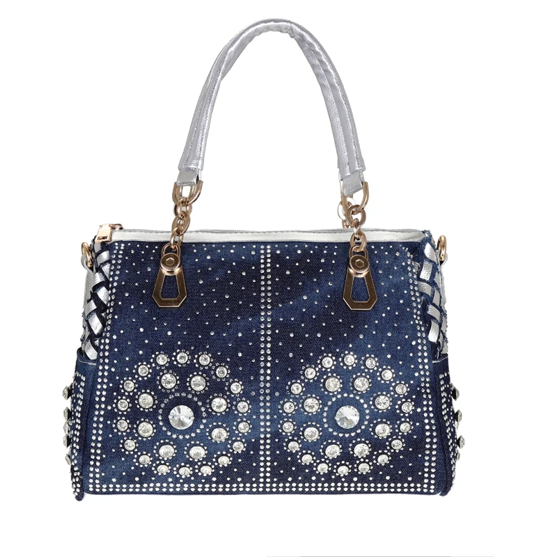 Venta Bolsos De Blue Jeans Decorados En Stock 9459