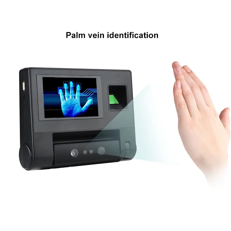 F80 Biometric Fingerprint Time Attendance Recorder Palm Vein Face Facial Recognition Attendance Machine with Access Control